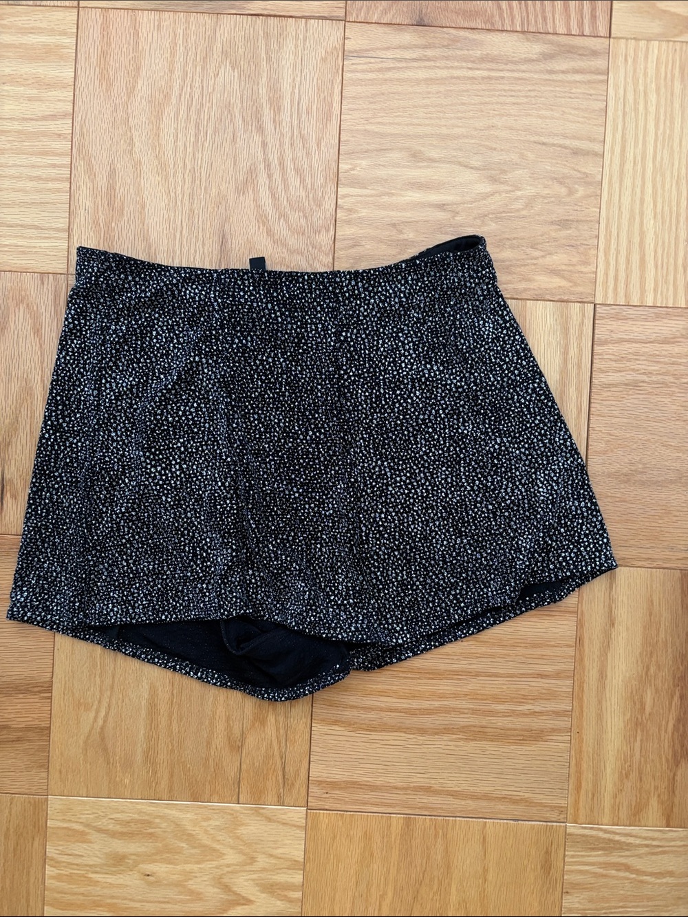 H&M Black Sparkle Women's Skort